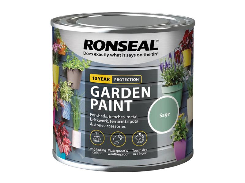 Ronseal Garden Paint Sage 250ml RSLGPSA250