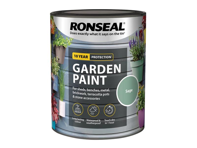 Ronseal Garden Paint Sage 750ml RSLGPSA750