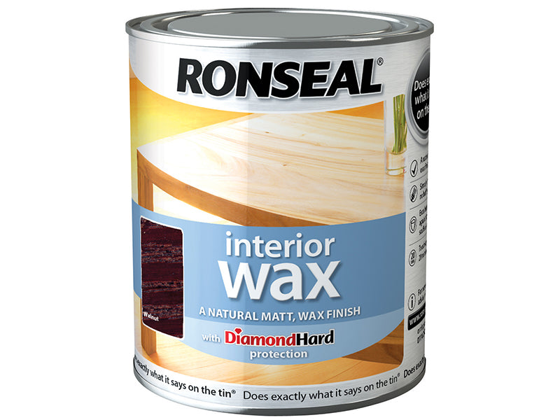 Ronseal Interior Wax Walnut 750ml RSLIWW750