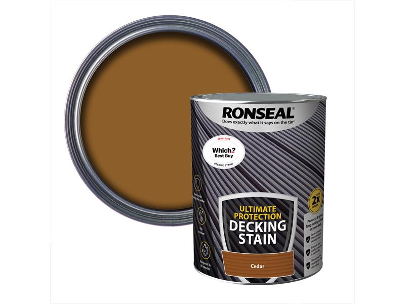 Ronseal Ultimate Protection Decking Stain Cedar 5 litre RSLNUDSCE5L