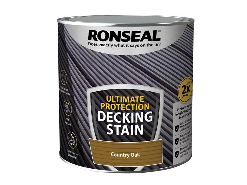 Ronseal Ultimate Protection Decking Stain Country Oak 2.5 litre RSLNUDSCO25L