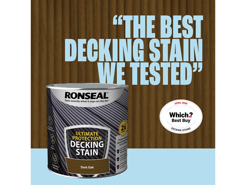 Ronseal Ultimate Protection Decking Stain Dark Oak 5 litre RSLNUDSDO5L