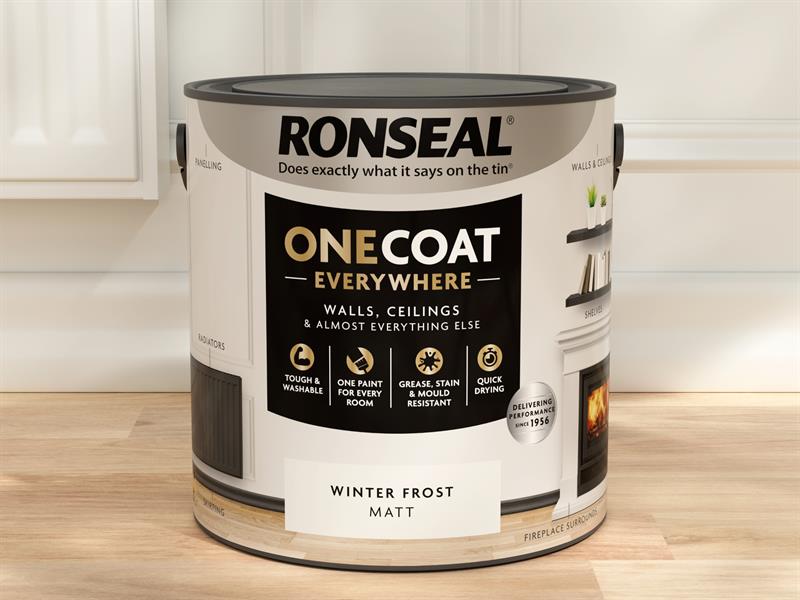 Ronseal One Coat Everywhere Interior Winter Frost Matt 2.5 litre RSLOCEWFM25L