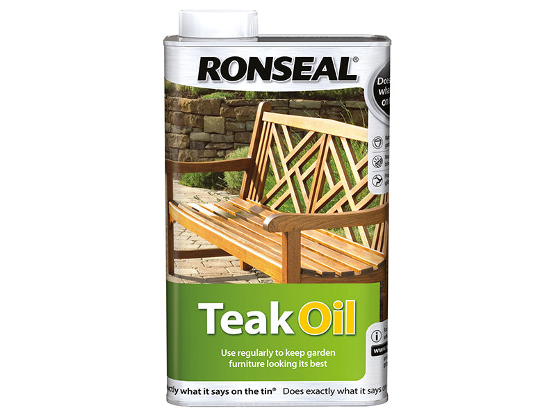 Ronseal Garden Furniture Teak Oil Can 500ml RSLTO500