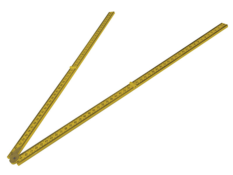 R.S.T. Sybren Plastic Folding Rule 1m / 39in RST473P