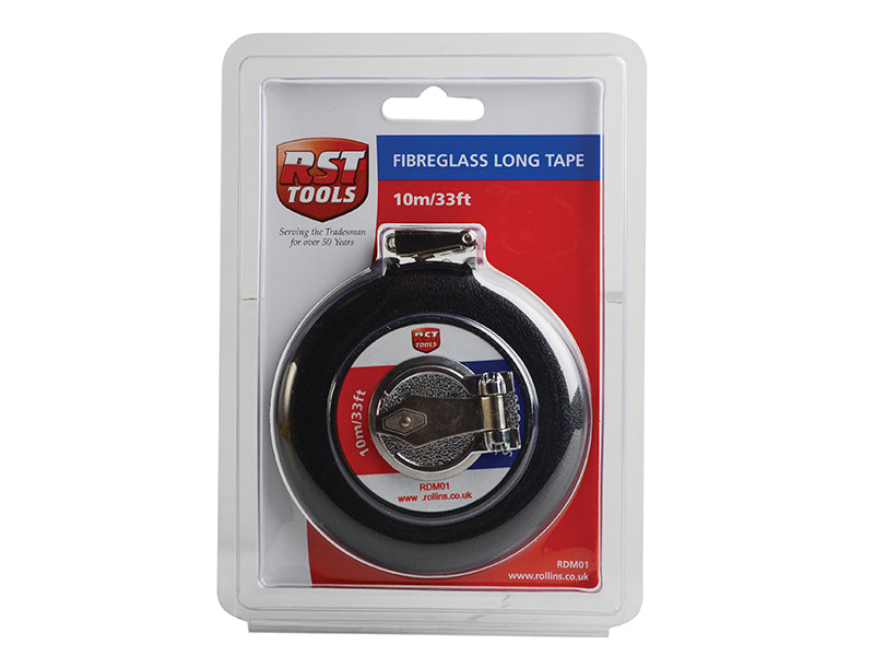 R.S.T. Closed Fibreglass Long Tape 10m/33ft (Width 13mm) RSTRDM01
