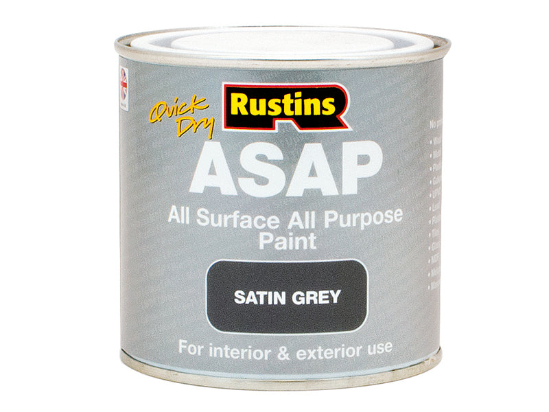 Rustins ASAP Paint Grey 250ml RUSASAPGR250