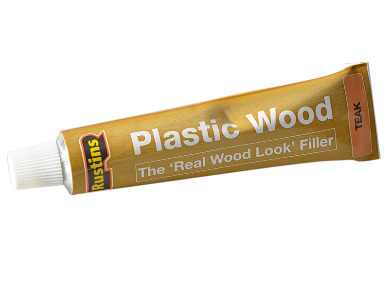 Rustins Plastic Wood Tube Teak 20g RUSPWTUBET