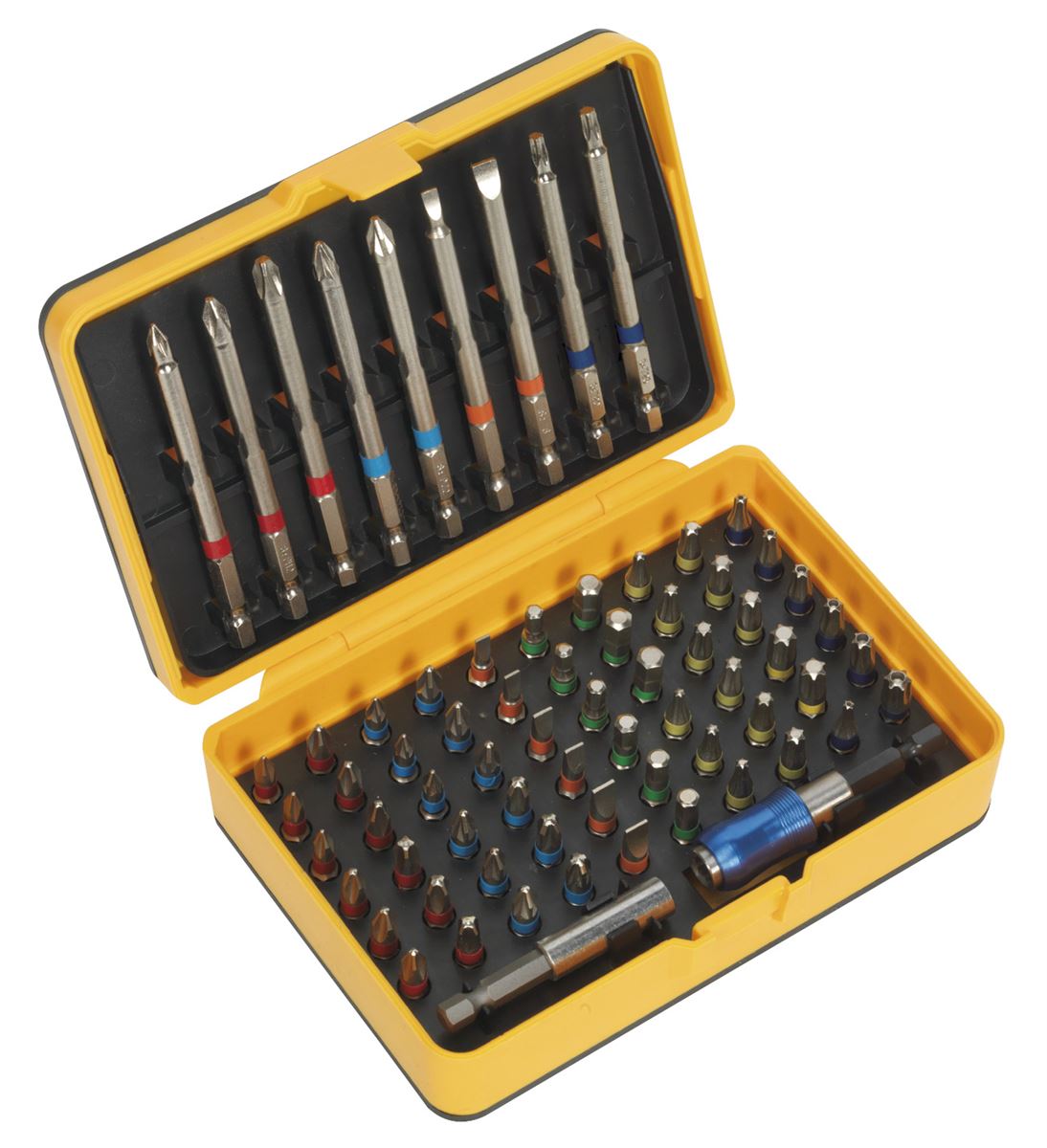Sealey Power Tool Bit Set 71pc Colour-Coded S2 S01038