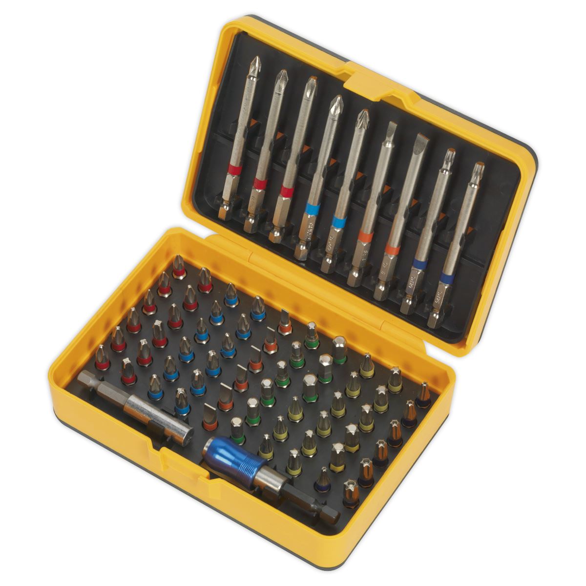 Sealey Power Tool Bit Set 71pc Colour-Coded S2 S01038