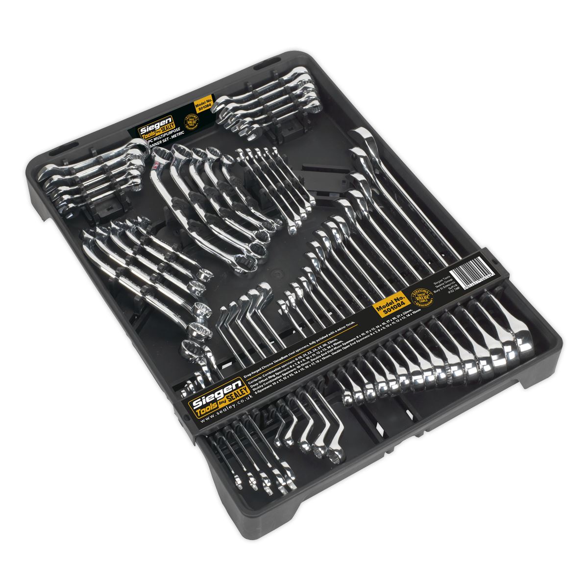 Sealey Multipurpose Spanner Set 50pc Metric S01084