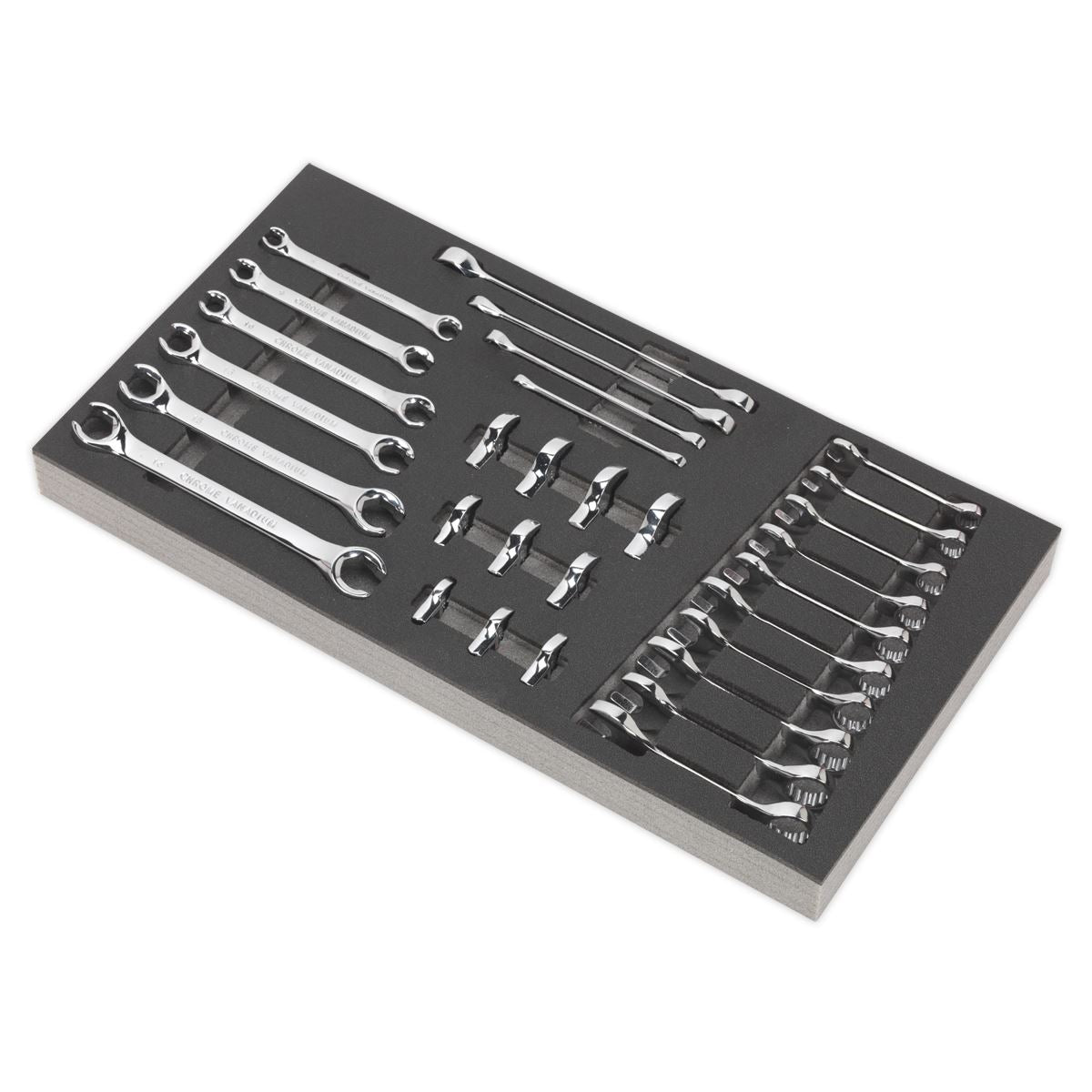 Sealey Tool Tray with Specialised Spanner Set 30pc - Metric S01125