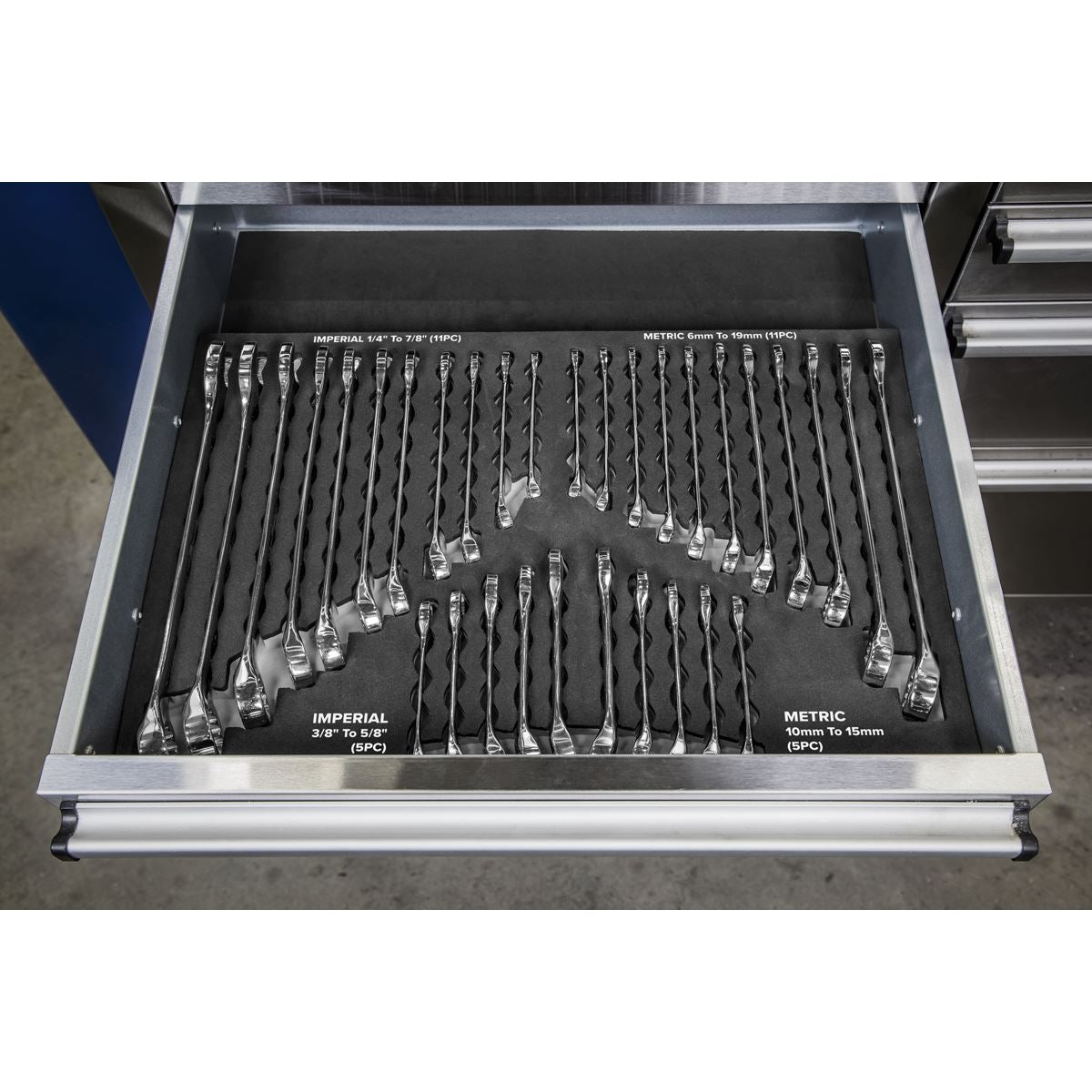 Sealey Combination Spanner Set 32pc - Metric/Imperial S01239