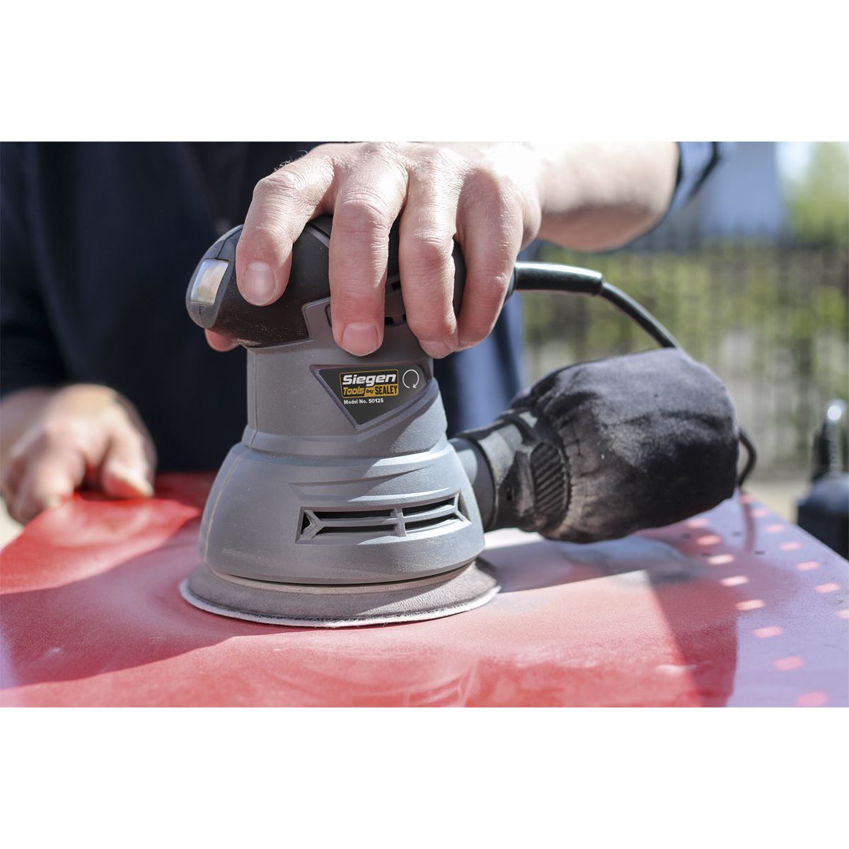 Sealey Dual Action Palm Sander �125mm 240W/230V S0125