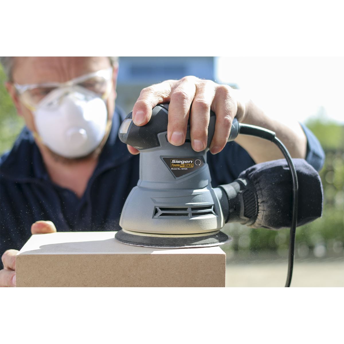 Sealey Dual Action Palm Sander �125mm 240W/230V S0125