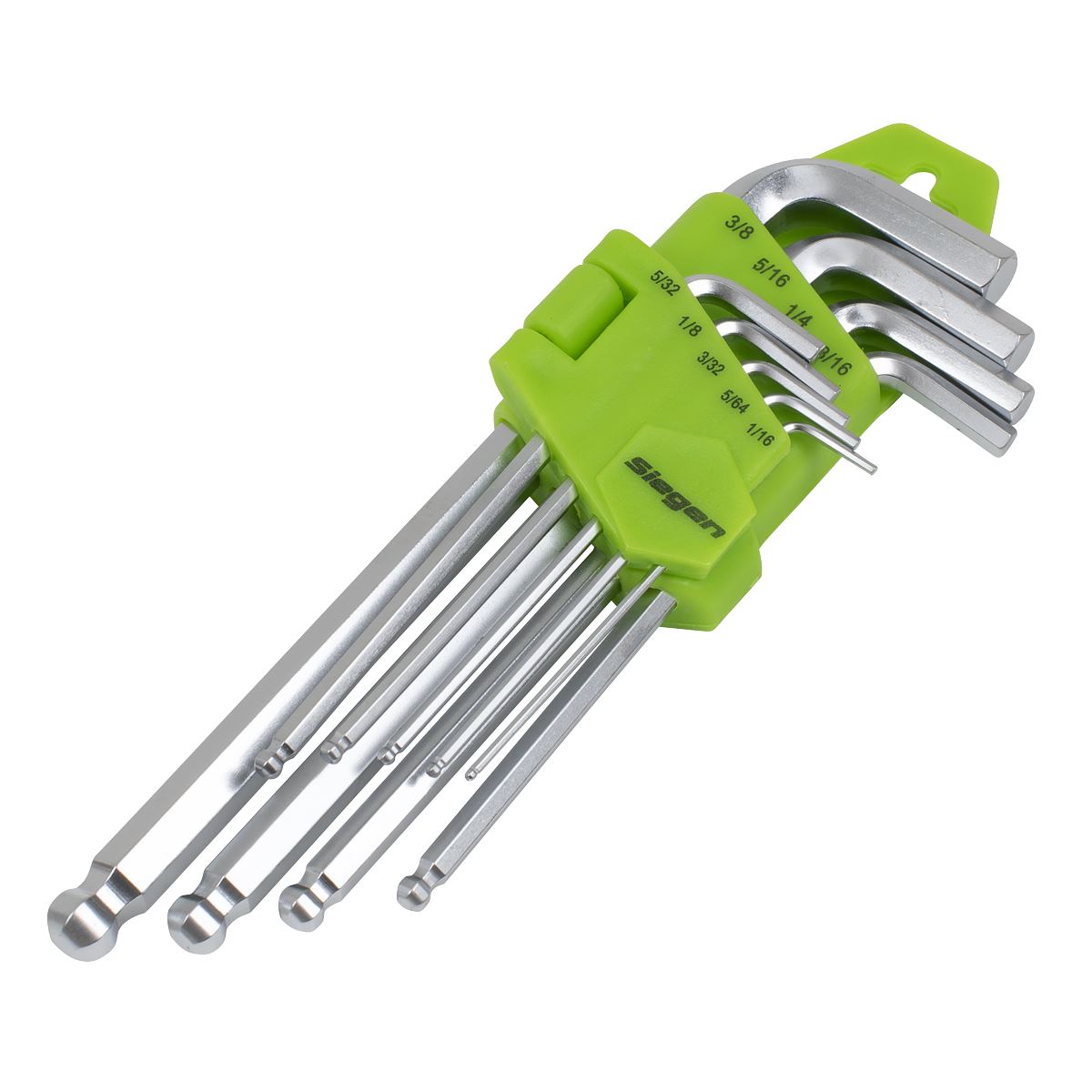 Sealey Hex Key Set Long Ball-End 9pc - Imperial S01261