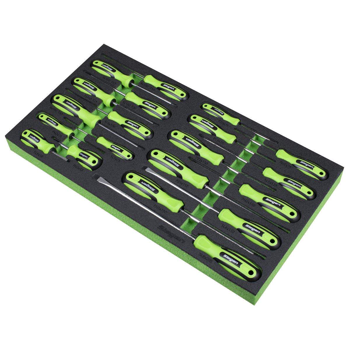 Sealey Tool Tray with Screwdriver Set 20pc Phillips Torx Slotted Pozi S01276