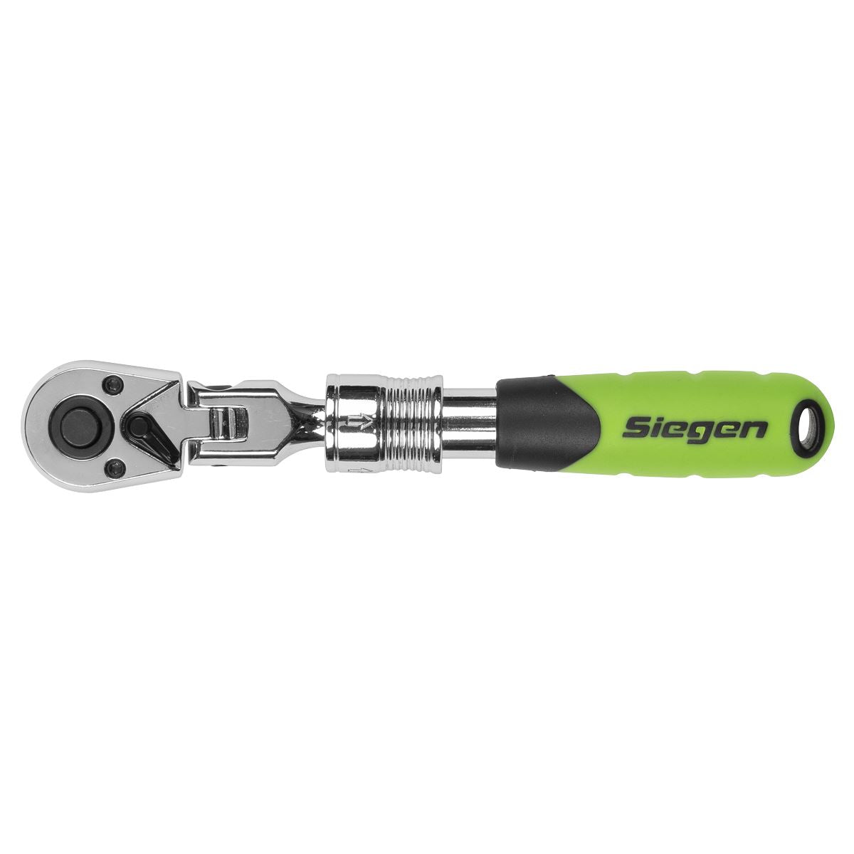 Sealey Siegen Extendable Flexi Head Ratchet Wrench 1/4"D From 185-230mm S01294