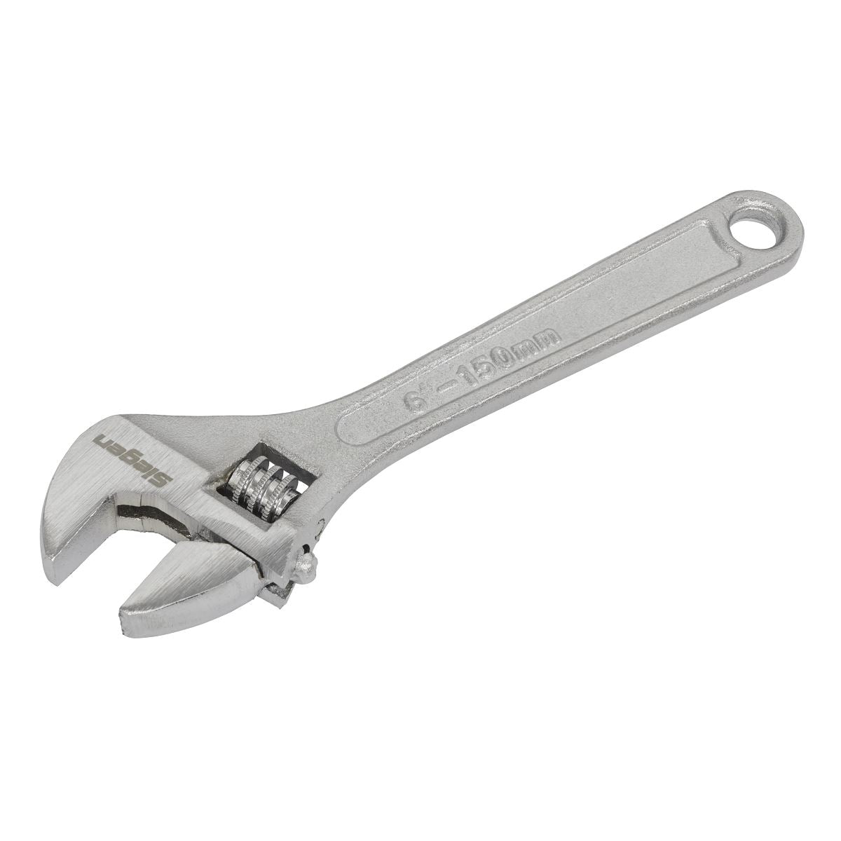 Sealey Adjustable Wrench 150mm Capacity 19mm Chrome Plated Finish S0450