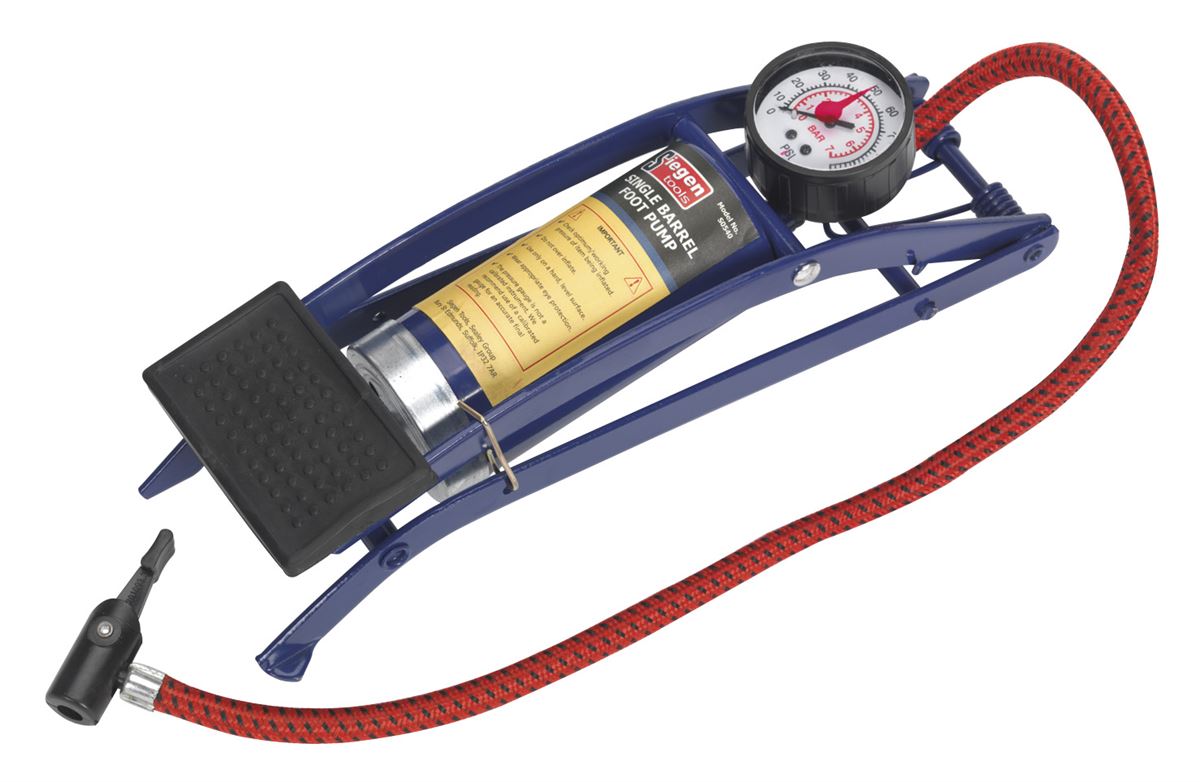 Sealey Foot Pump Single Barrel S0540