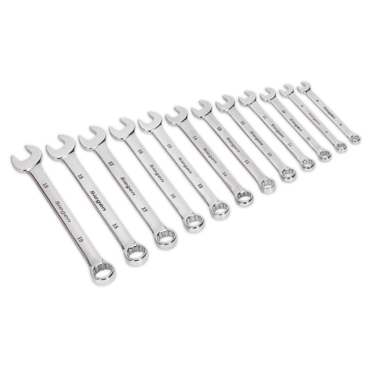 Sealey Combination Spanner Set 12pc Metric S0563