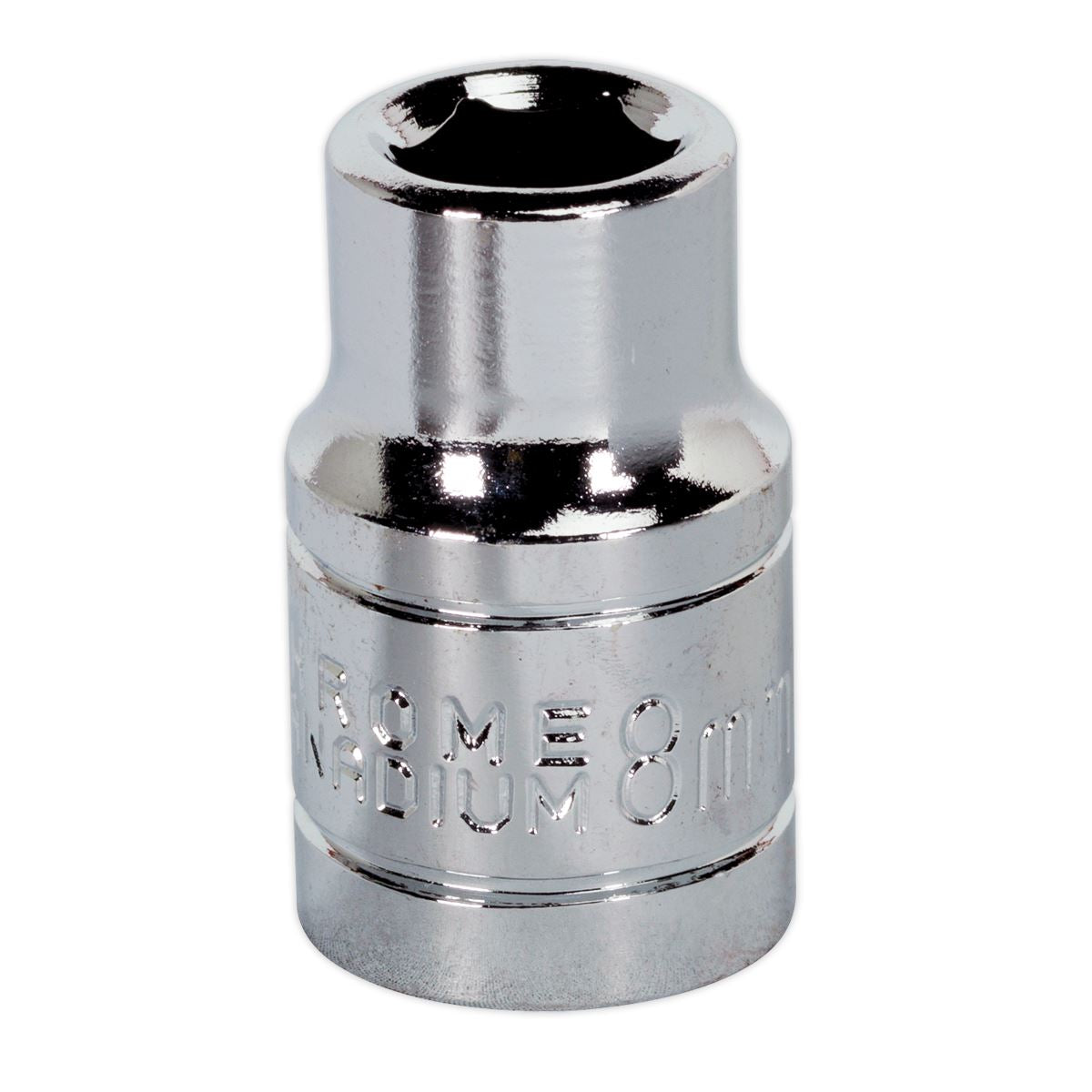 Sealey 3/8"Sq Drive Socket 8mm WallDrive Chrome Standard Length S0576