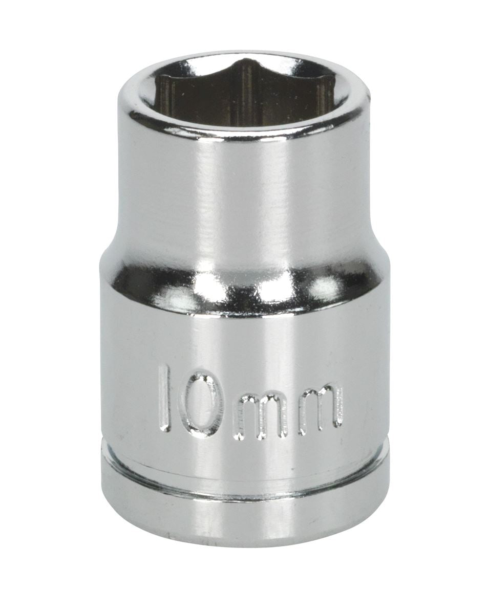 Sealey 3/8"Sq Drive Socket 10mm WallDrive Chrome Standard Length S0577
