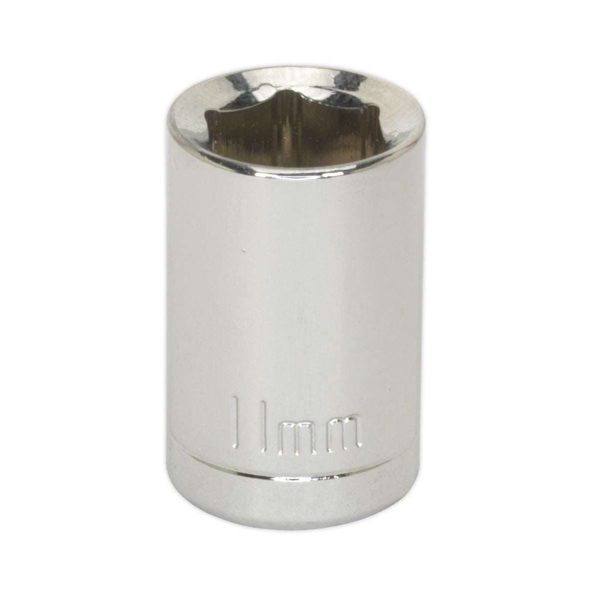Sealey 3/8"Sq Drive Socket 11mm WallDrive Chrome Standard Length S0578