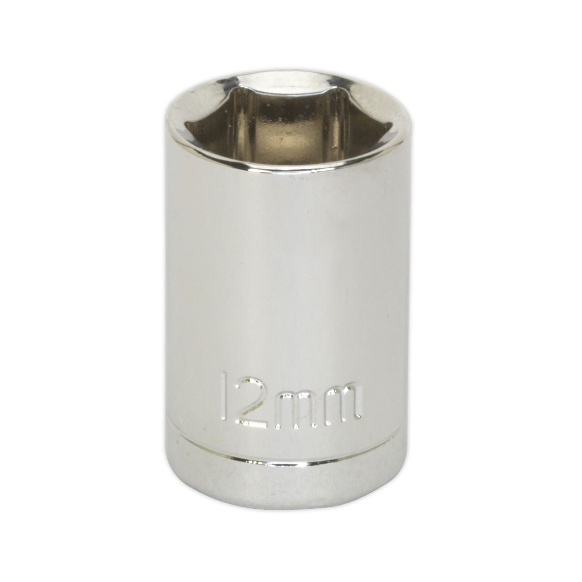 Sealey 3/8"Sq Drive Socket 12mm WallDrive Chrome Standard Length S0579