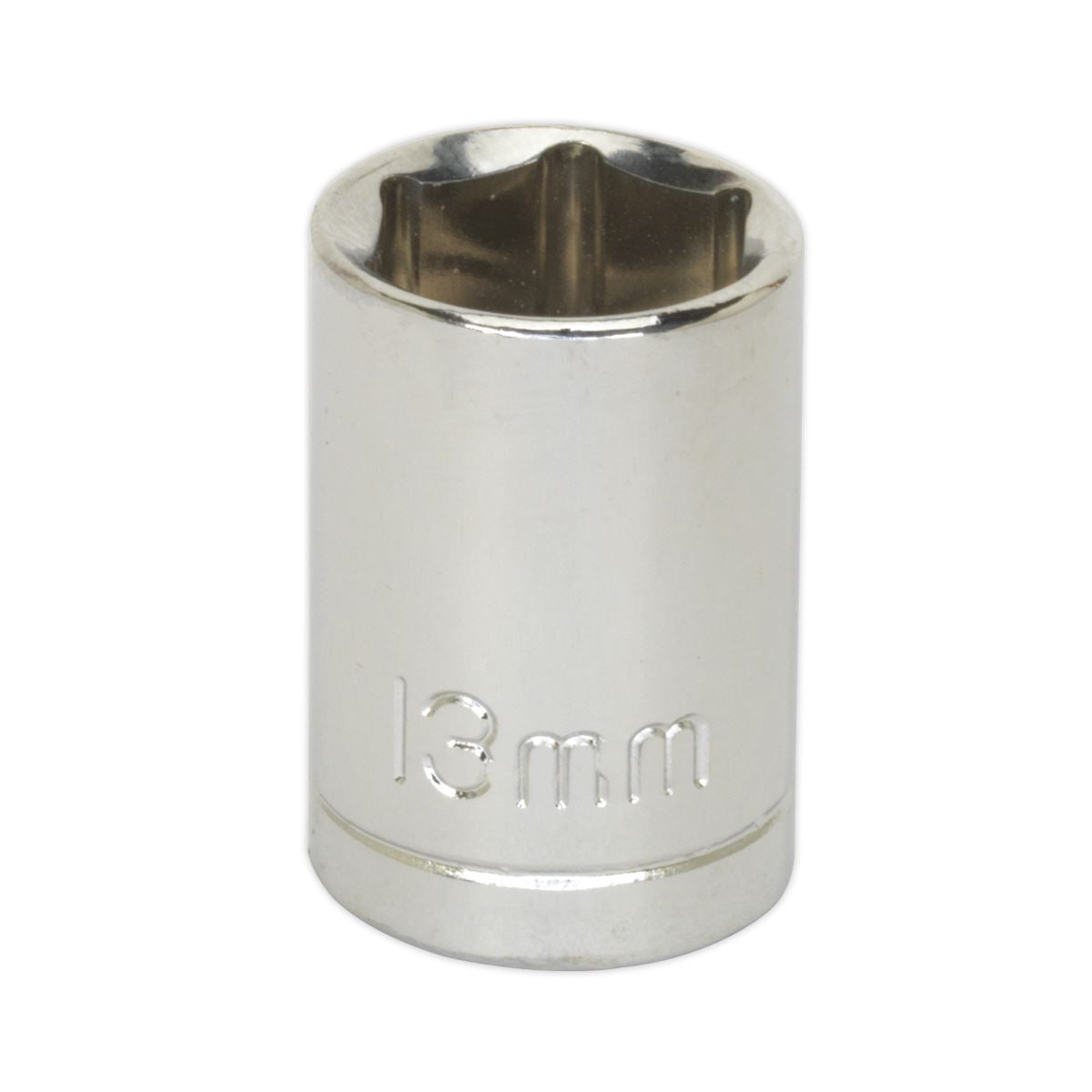 Sealey 3/8"Sq Drive Socket 13mm WallDrive Chrome Standard Length S0580