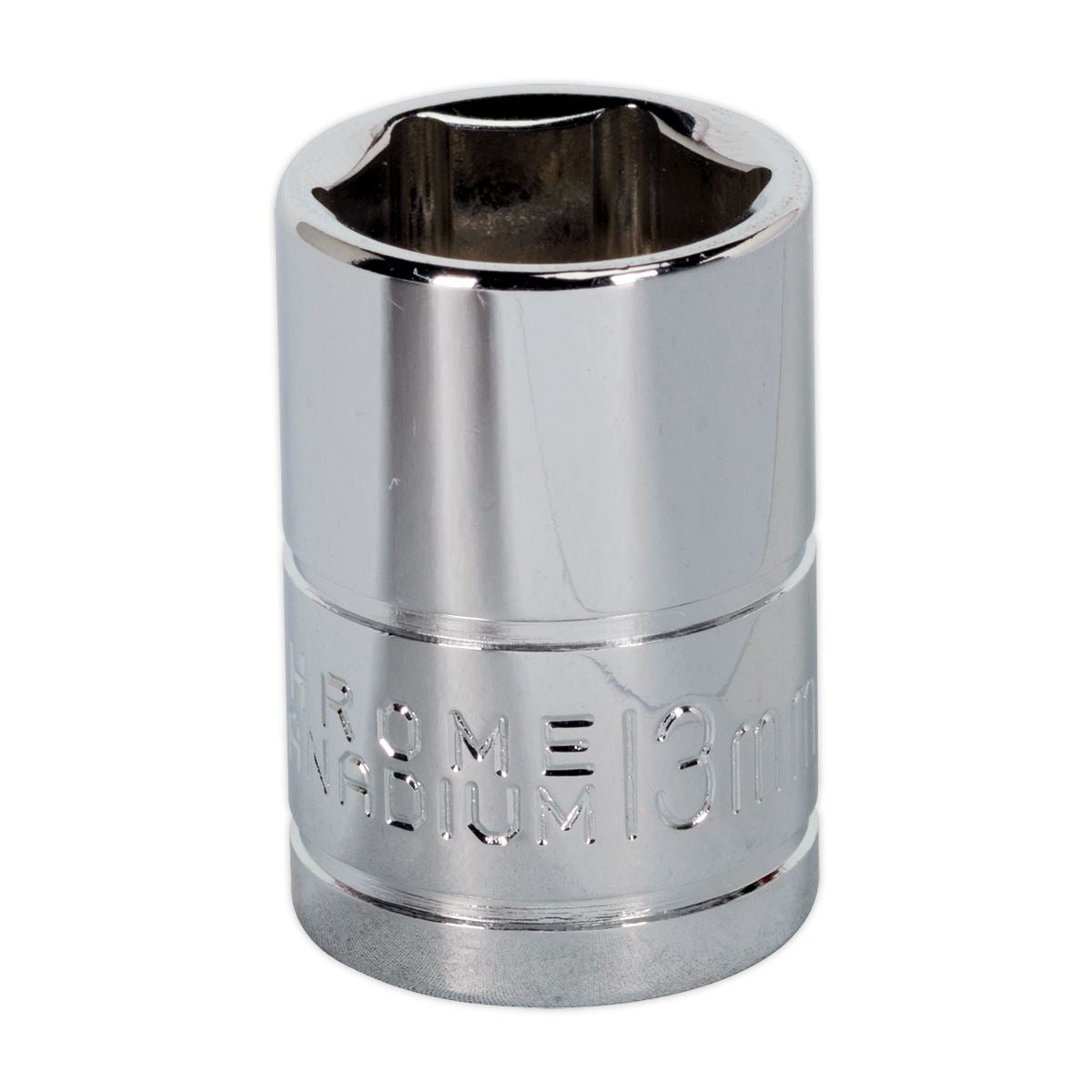 Sealey 3/8"Sq Drive Socket 13mm WallDrive Chrome Standard Length S0580