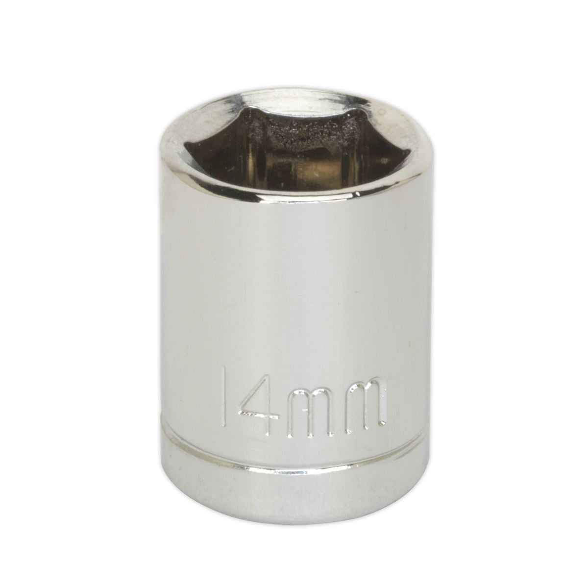Sealey 3/8"Sq Drive Socket 14mm WallDrive Chrome Standard Length S0581