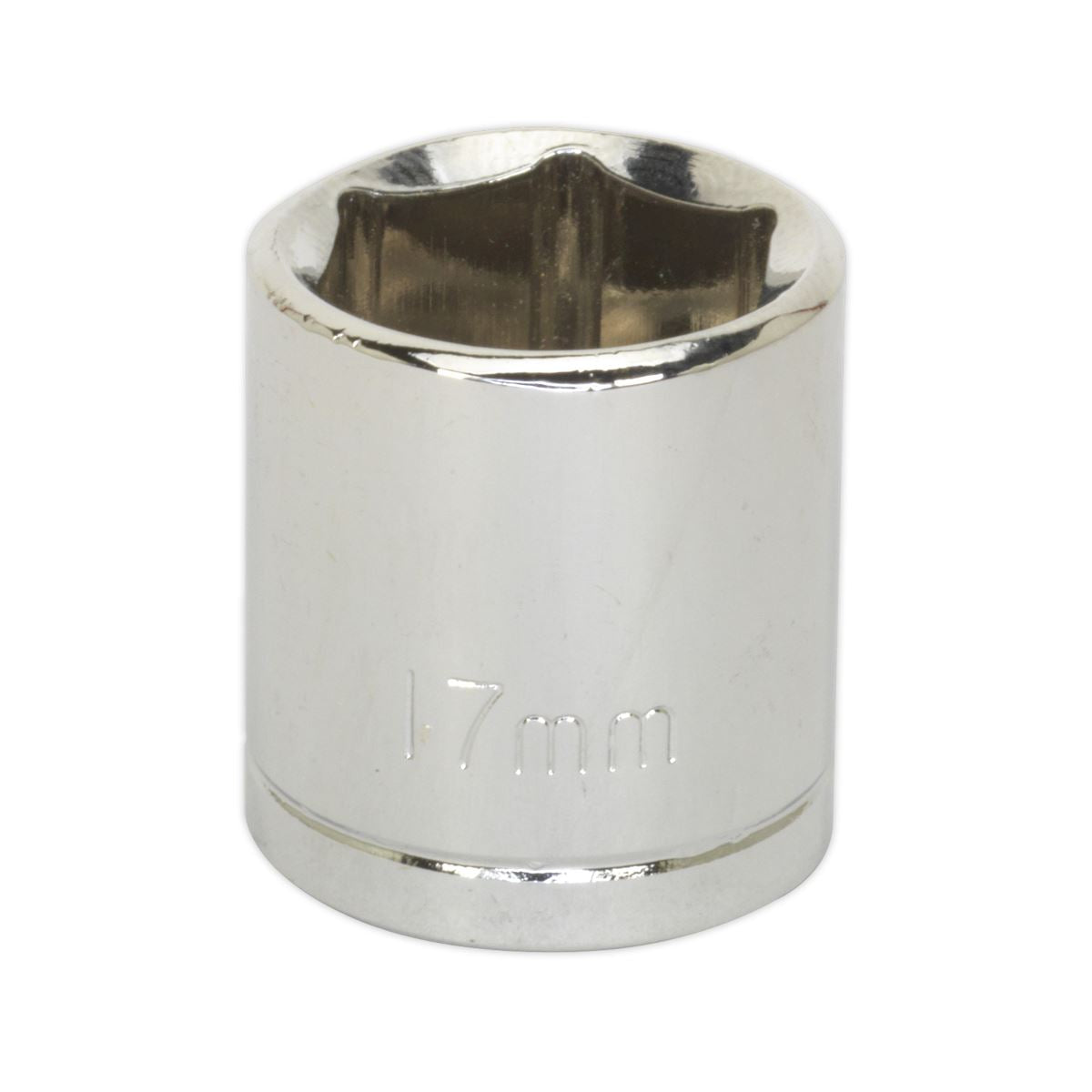 Sealey 3/8"Sq Drive Socket 17mm WallDrive Chrome Standard Length S0584