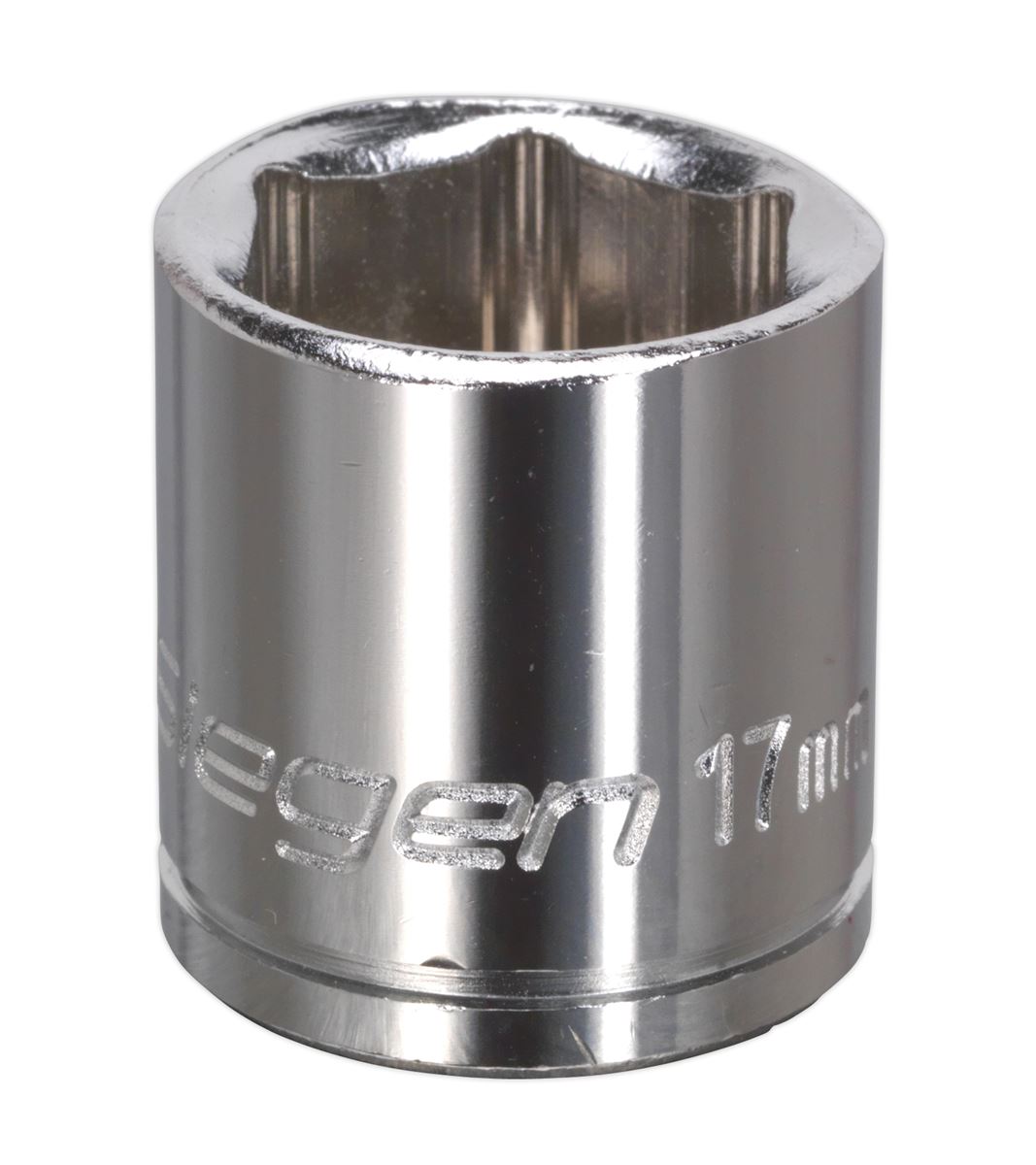 Sealey 3/8"Sq Drive Socket 17mm WallDrive Chrome Standard Length S0584