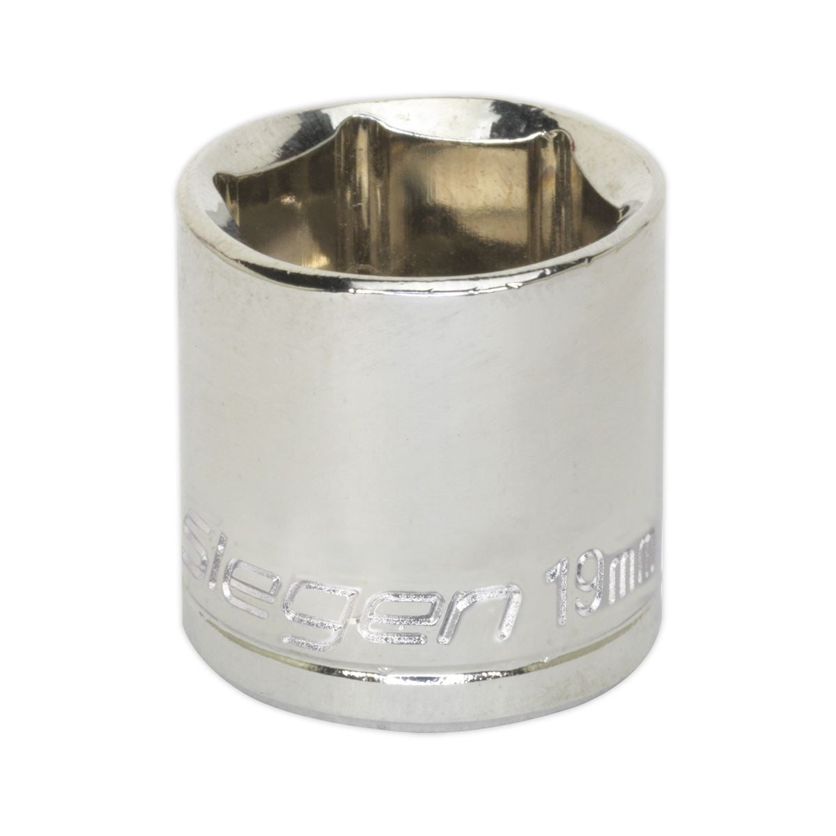 Sealey 3/8"Sq Drive Socket 19mm WallDrive Chrome Standard Length S0586