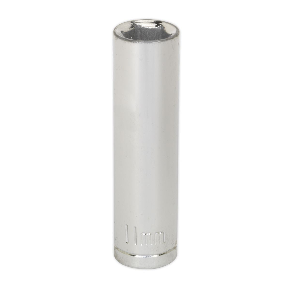 Sealey 11mm Deep 3/8"Sq Drive WallDrive Socket Chrome Hardened Tempered S0589