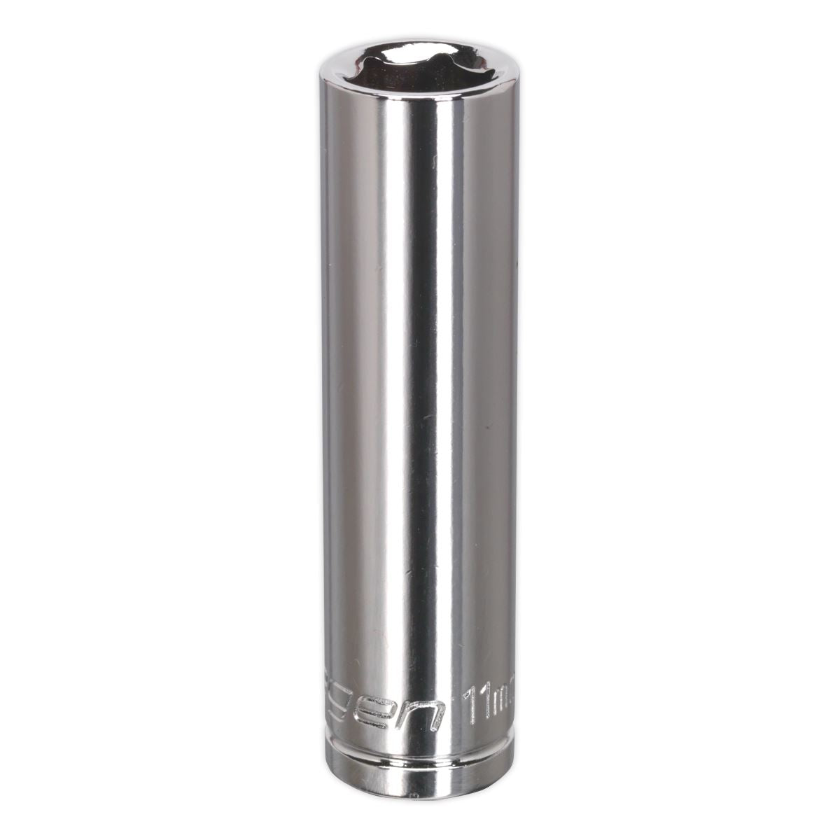 Sealey 11mm Deep 3/8"Sq Drive WallDrive Socket Chrome Hardened Tempered S0589