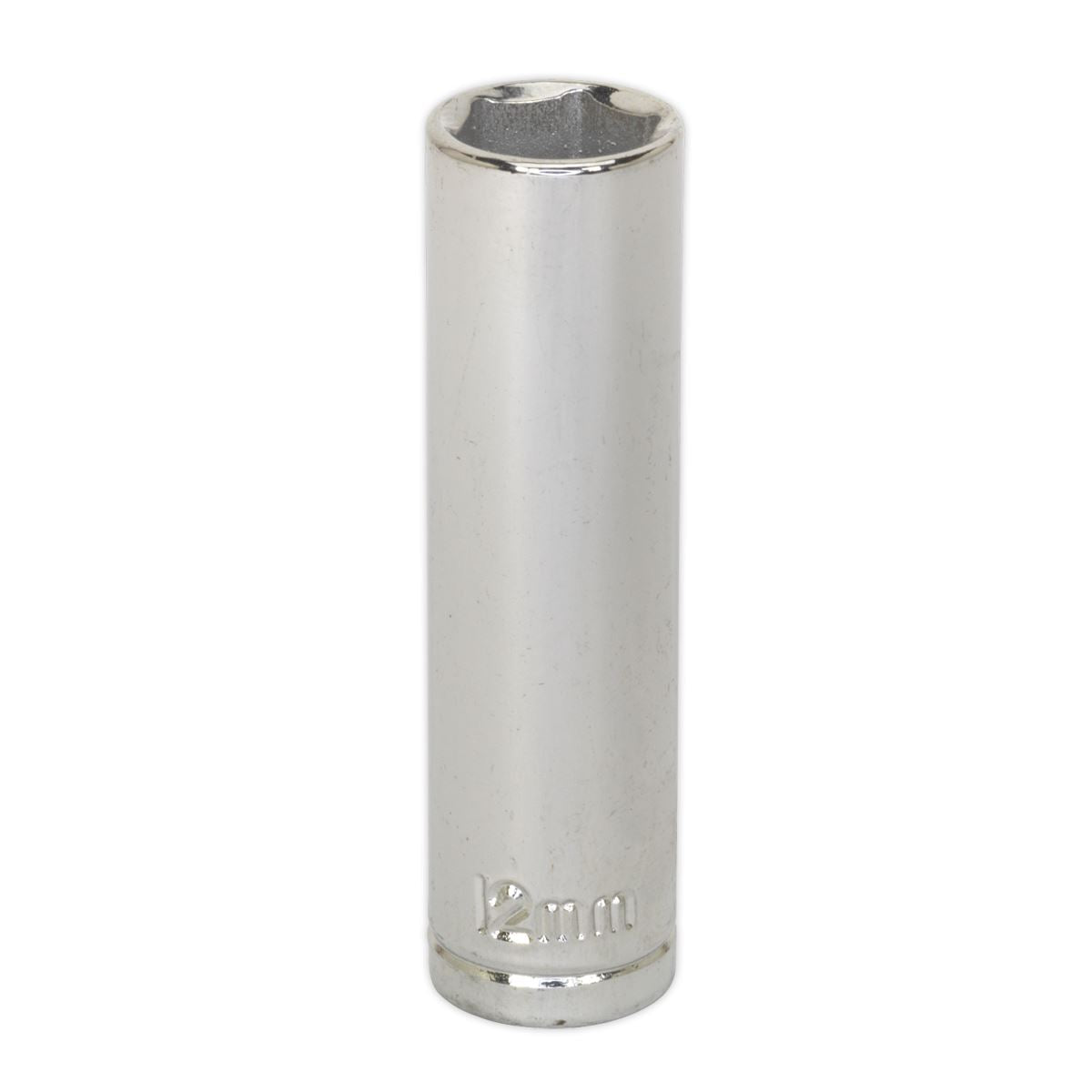 Sealey 12mm Deep 3/8"Sq Drive WallDrive Socket Chrome Hardened Tempered S0590
