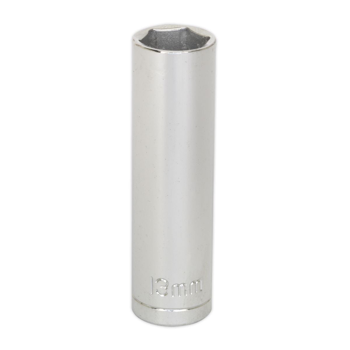Sealey 13mm Deep 3/8"Sq Drive WallDrive Socket Chrome Hardened Tempered S0591