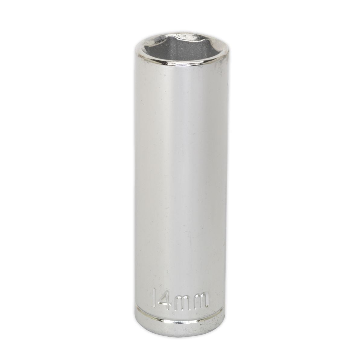 Sealey 14mm Deep 3/8"Sq Drive WallDrive Socket Chrome Hardened Tempered S0592