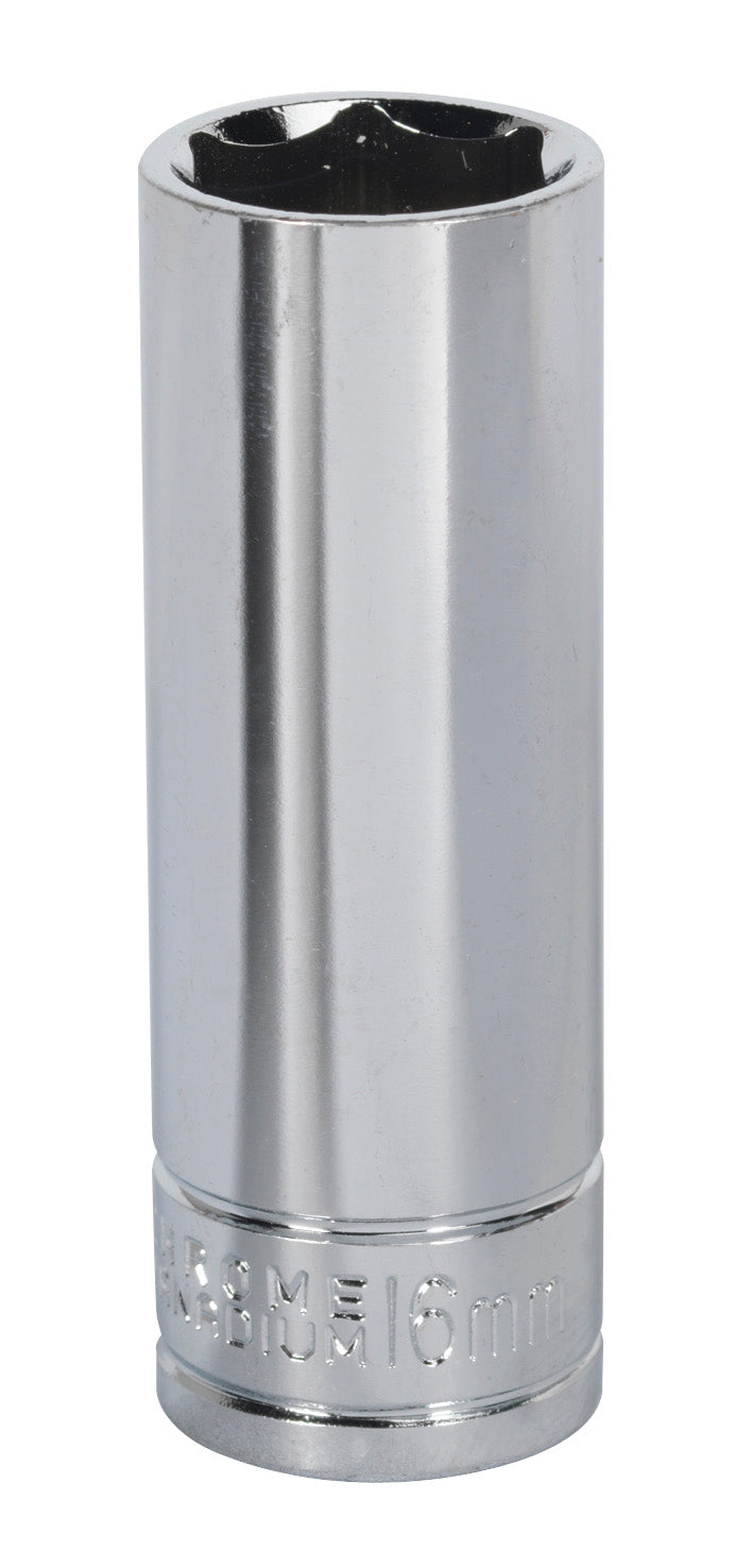 Sealey 16mm Deep 3/8"Sq Drive WallDrive Socket Chrome Hardened Tempered S0594