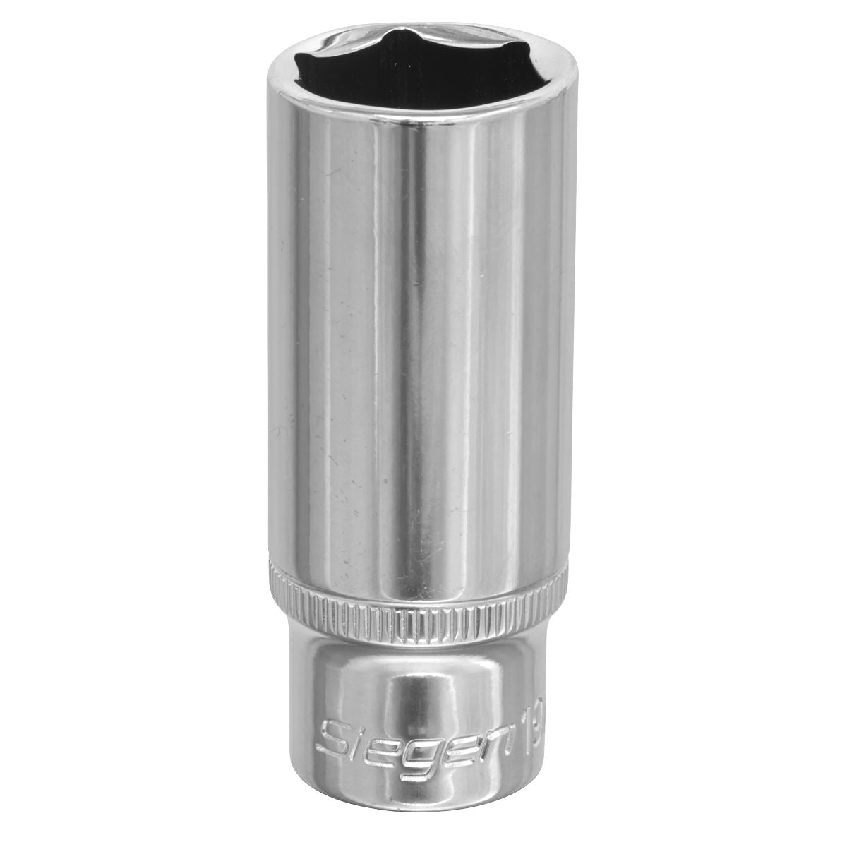 Sealey 19mm Deep 3/8"Sq Drive WallDrive Socket Chrome Hardened Tempered S0597