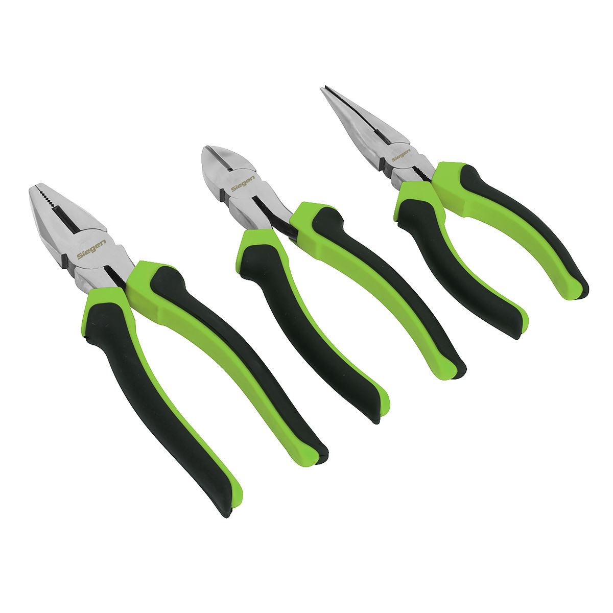 Sealey Comfort Grip Pliers Set 3pc S0645