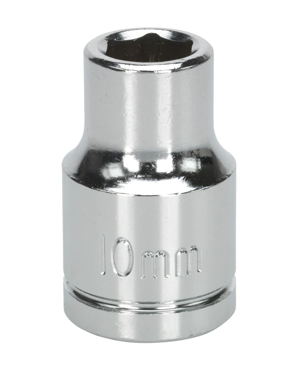 Sealey 10mm WallDrive Standard Length Chrome Socket 1/2"Sq Drive S0648