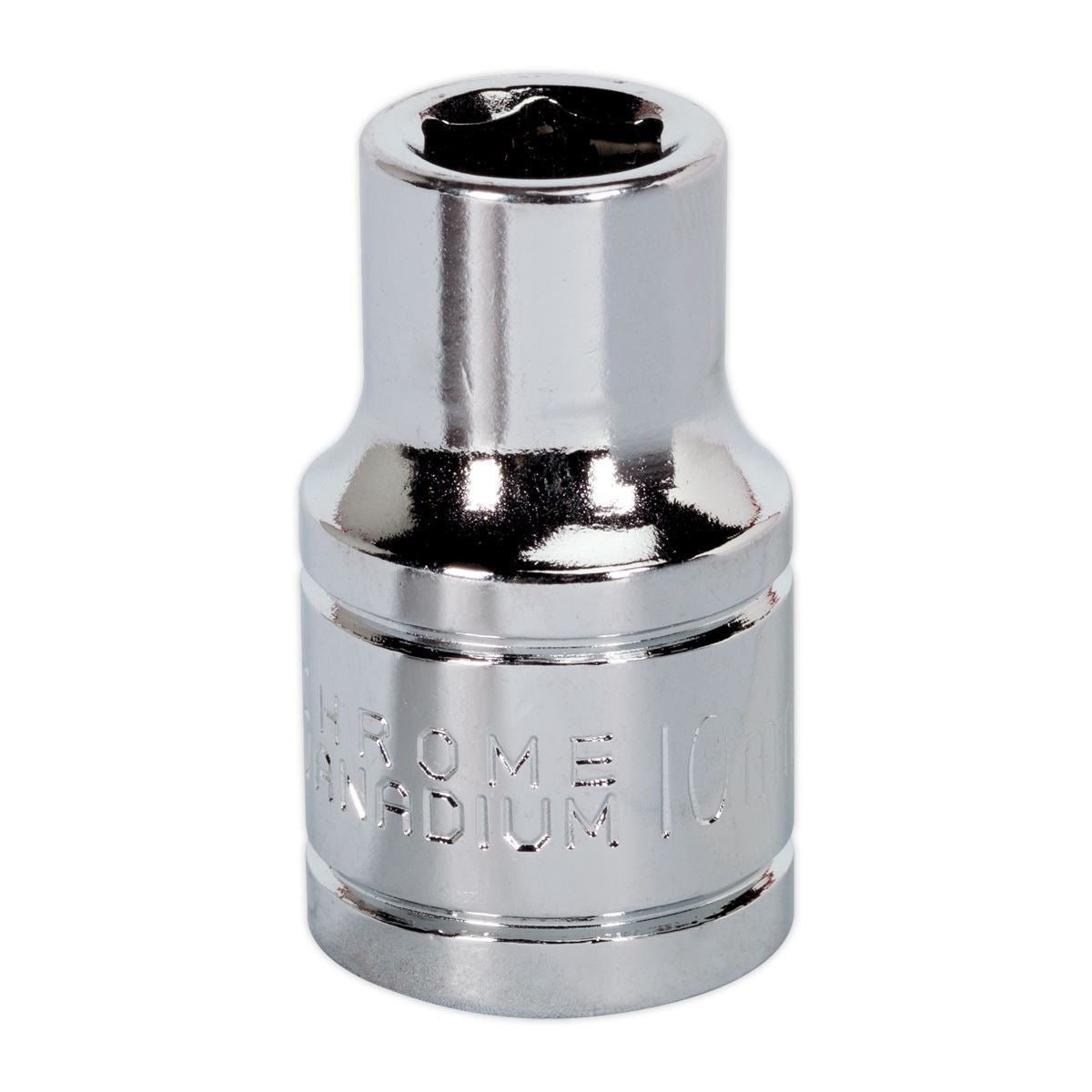 Sealey 10mm WallDrive Standard Length Chrome Socket 1/2"Sq Drive S0648