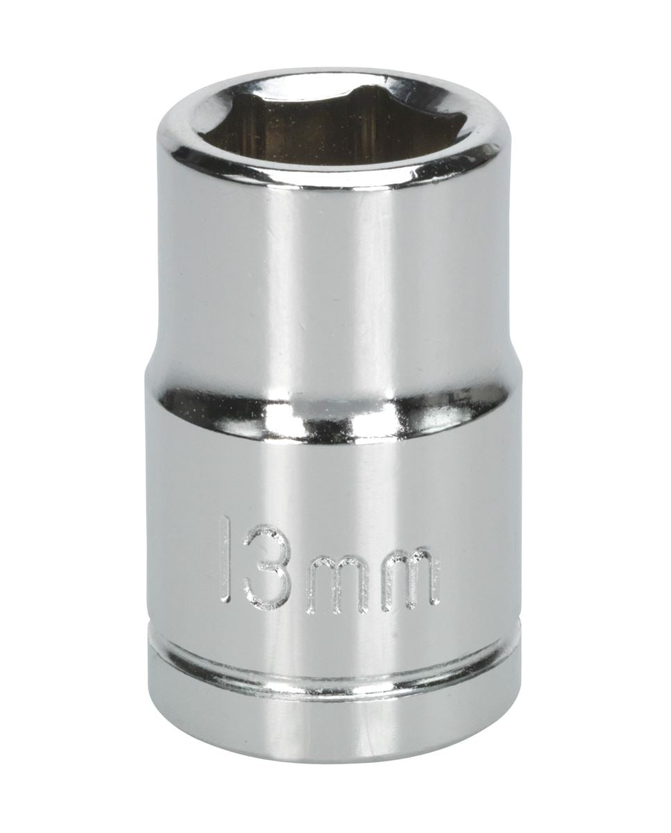 Sealey 13mm WallDrive Standard Length Chrome Socket 1/2"Sq Drive S0651