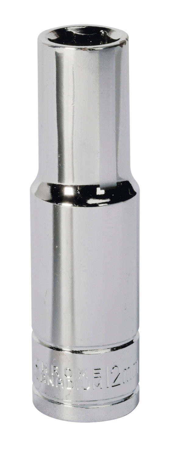 Sealey 12mm Deep Metric WallDrive Socket 1/2"Sq Drive Chrome S0668