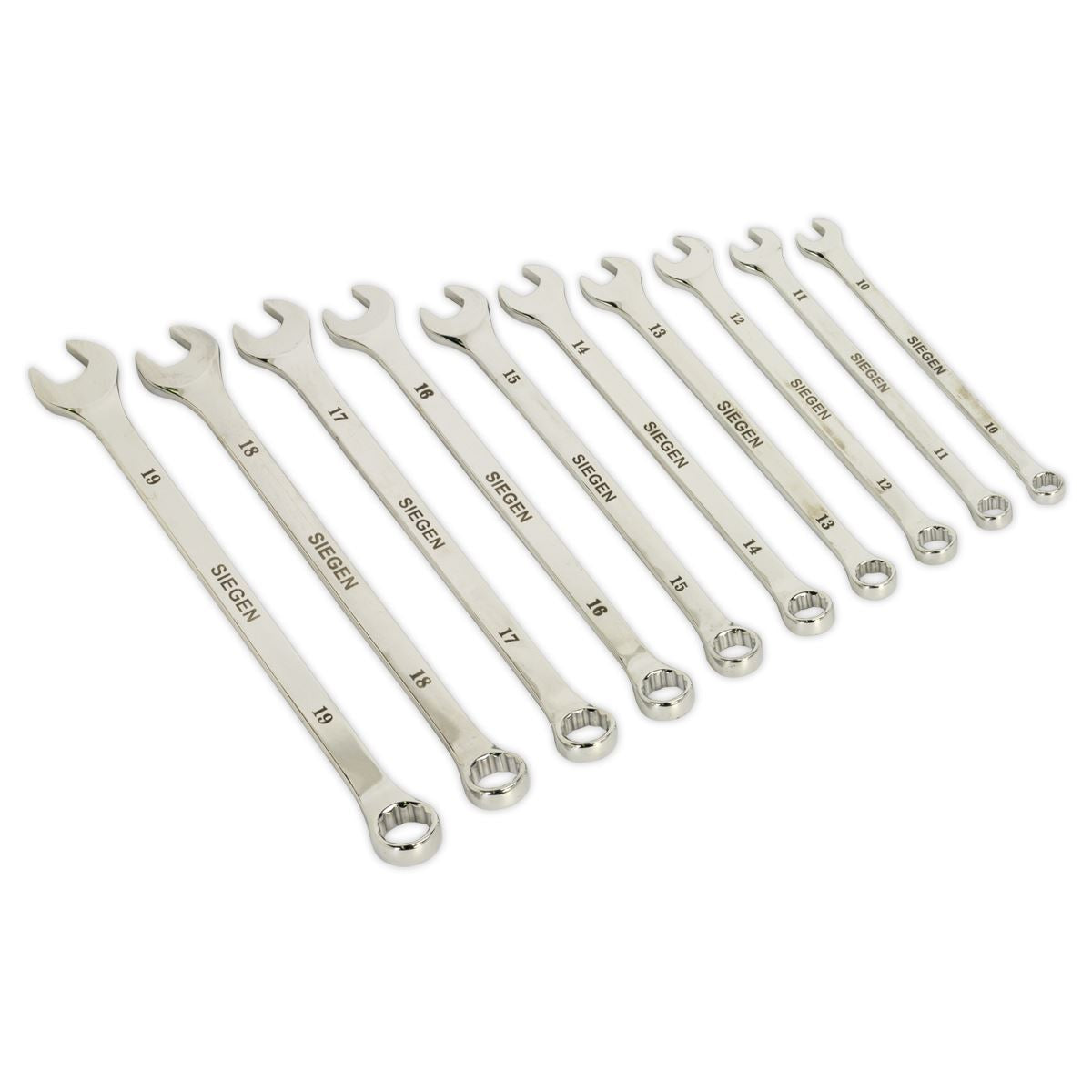 Sealey Combination Spanner Set 10pc Extra-Long Metric S0832
