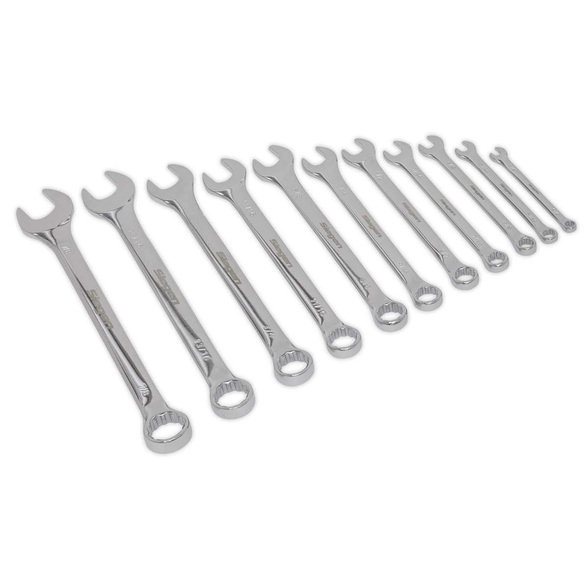 Sealey Combination Spanner Set 11pc Imperial S0857