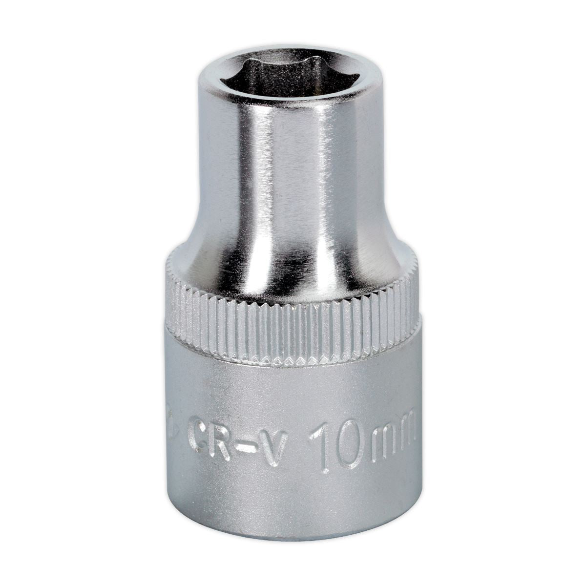 Sealey 10mm WallDrive Standard Length Chrome Socket 1/2"Sq Drive S1210